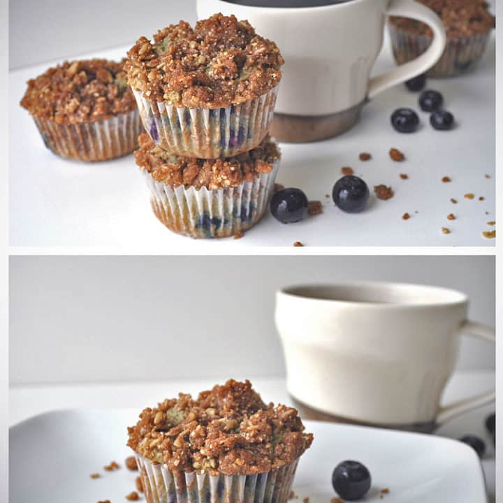 Gluten Free Blueberry Muffin Recipe with Streusel