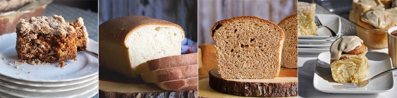 More simple bread recipes: Old-Fashioned Gingerbread, Simple Homemade White Bread, Simple Homemade Whole Wheat Bread, Overnight Homemade Cinnamon Rolls