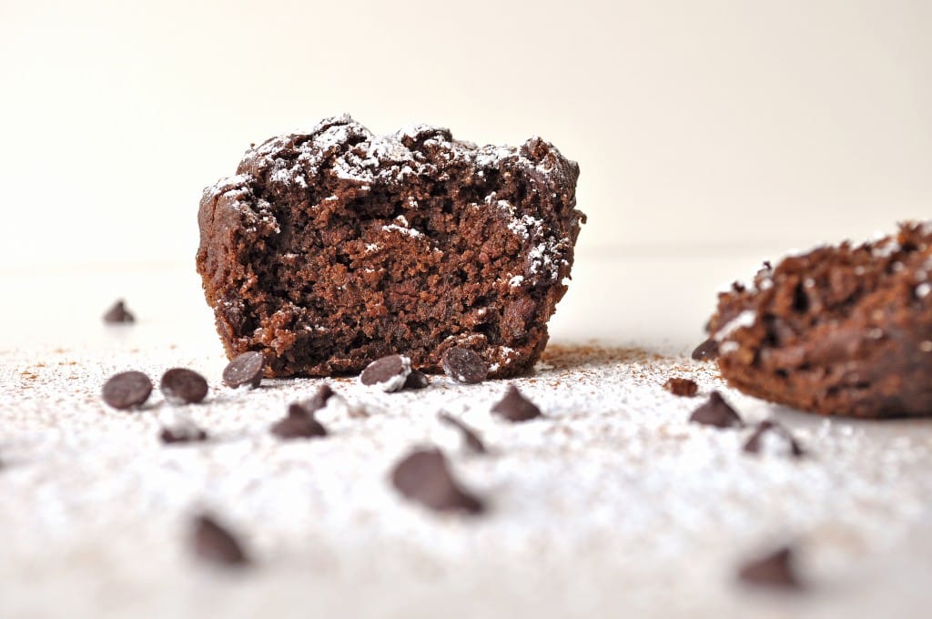 Gluten Free Double Chocolate Cinnamon Ricotta Muffins | OfBatterAndDough.com