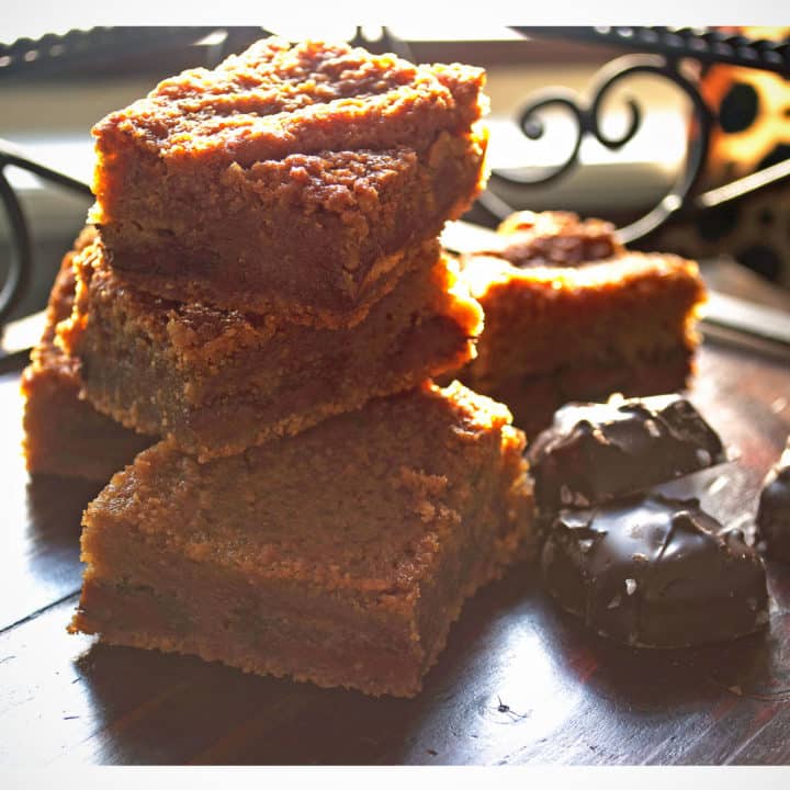 Salted Chocolate Caramel Blondies recipe | OfBatterAndDough.com