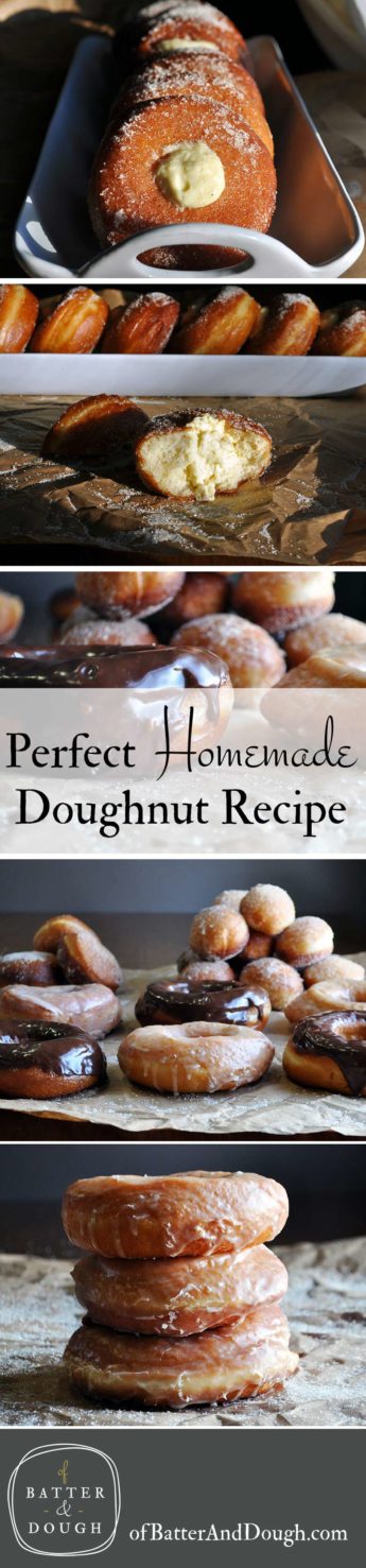 Homemade doughnut recipe | ofbatteranddough.com