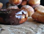 Doughnut recipe with chocolate glaze | ofbatteranddough.com