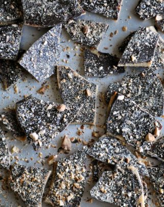 Toffee | Homemade English toffee recipe with chocolate and almonds | ofbatteranddough.com