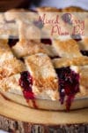A whole Mixed Berry Plum Pie