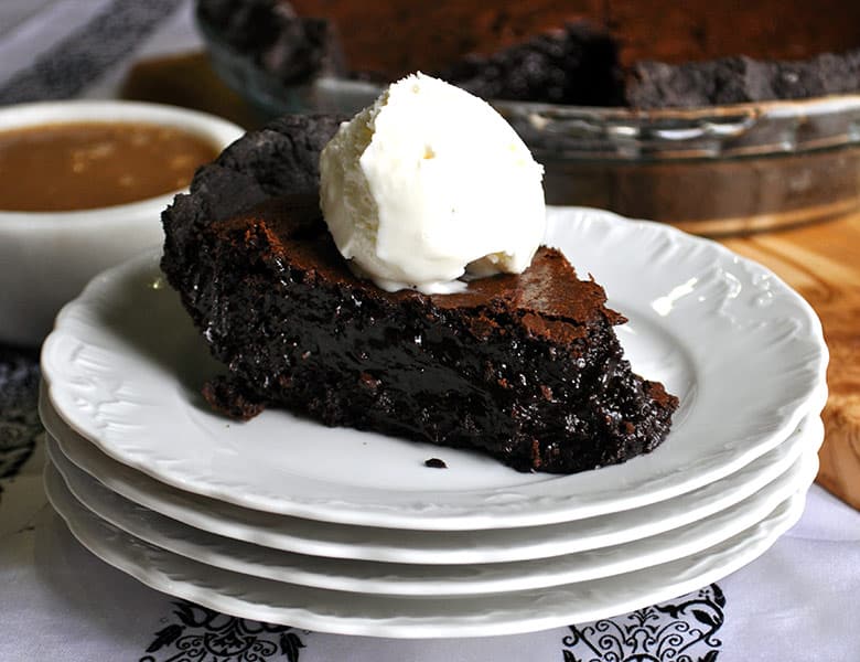 Brownie Pie | ofbatteranddough.com