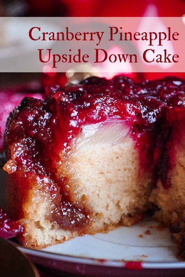 A cranberry pineapple upside down cake.