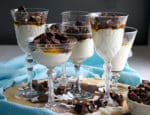Sugar Free Coconut Maple Panna Cotta with Chocolate Almond Date Clusters