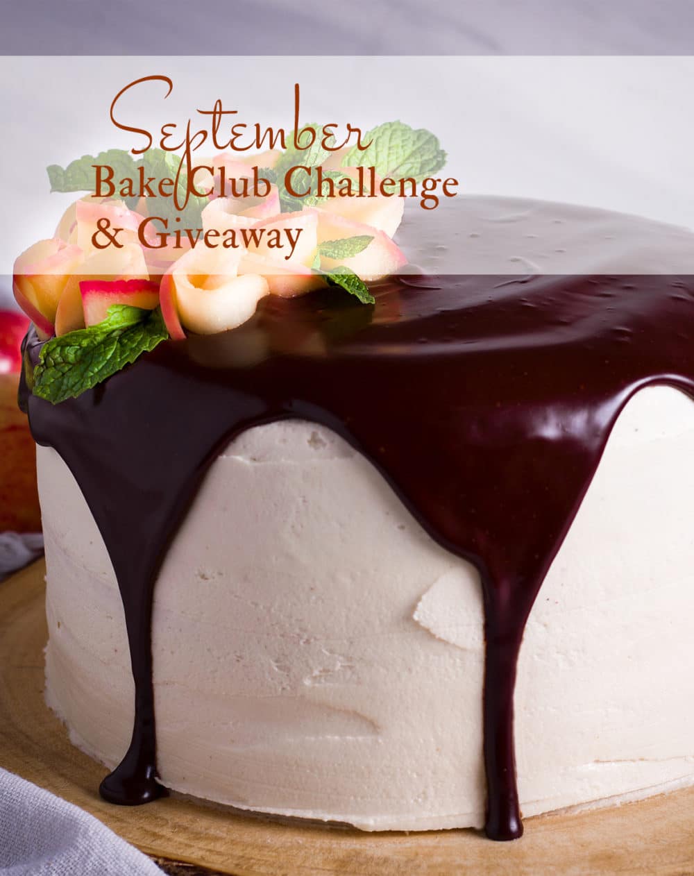 The September Bake Club Challenge is Apple Cake with Cider Buttercream